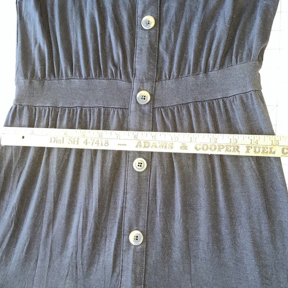 VERSONA Womens Small Black Maxi Tank Tiered Dress Minimalist Boho Peasant - Picture 11 of 13